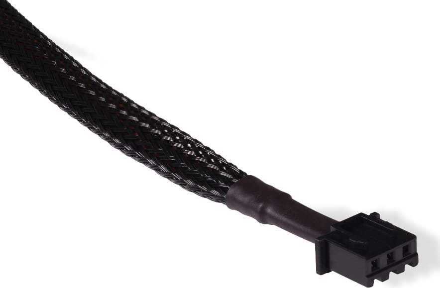 Kabllo zgjatuese ARGB Alphacool JST, 3-pin në 3-pin, 15cm, e zezë