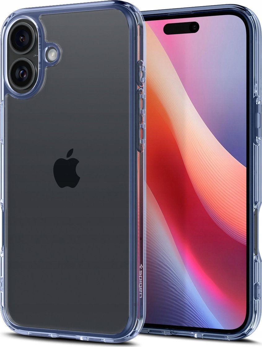 Mbështjellës telefoni Spigen Ultra Hybrid Sky Crystal, për iPhone 16 Plus, transparent