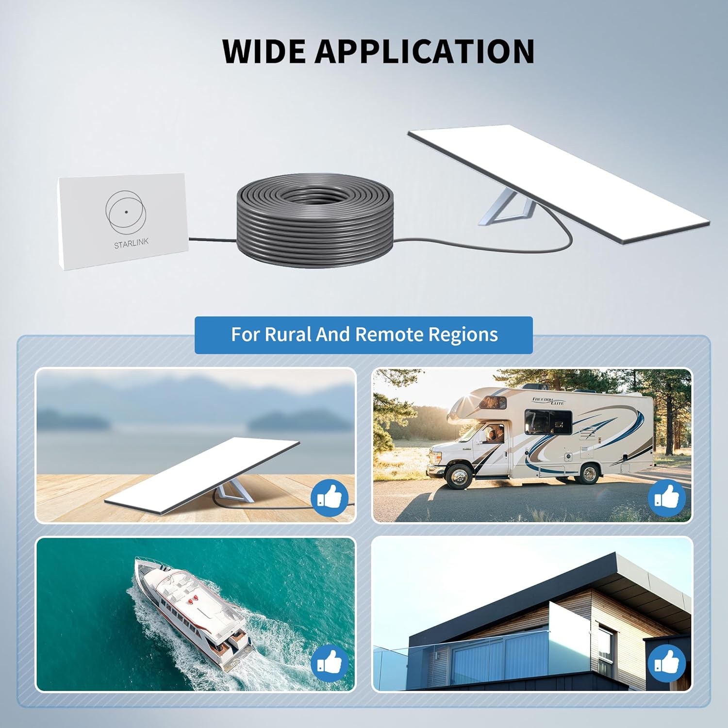 Kabllo për Starlink Lucmo Gen 3 Standard Generation 3, 23m, i zi