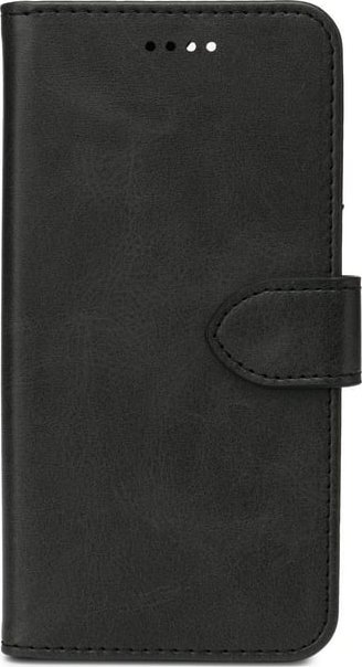 Këllëf portofol për telefon ESTUFF ES67110005, me kapak, me hapësira për karta, i zi