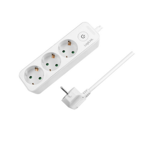 Kabllo vazhduese Logilink 3-way + switch, 1.5 m