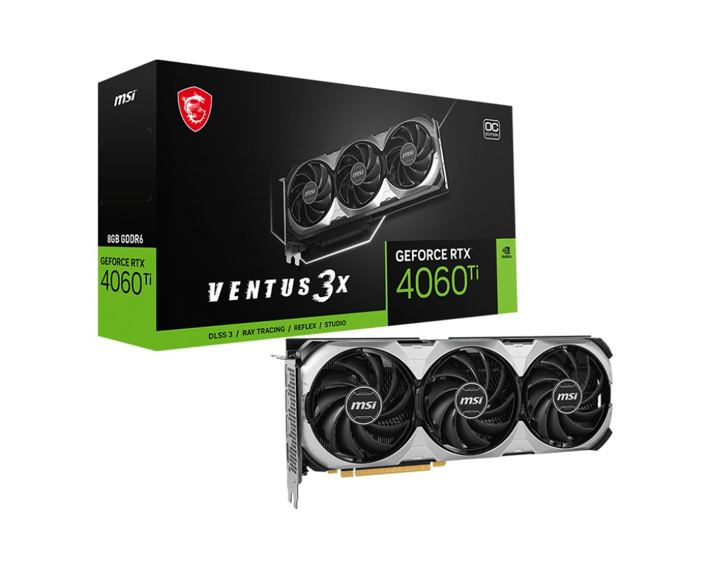 Kartelë grafike MSI VENTUS GeForce RTX 4060 Ti 3X E 8G OC NVIDIA 8 GB GDDR6