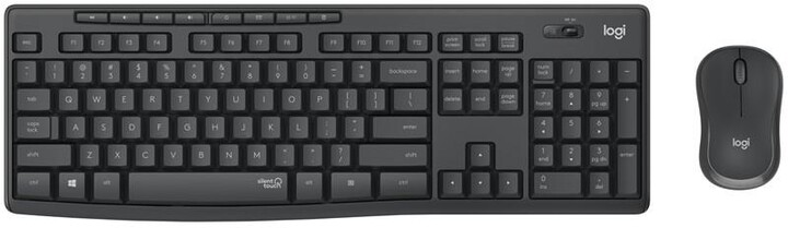 Тастатура и глушец Logitech MK295 Silent, графит