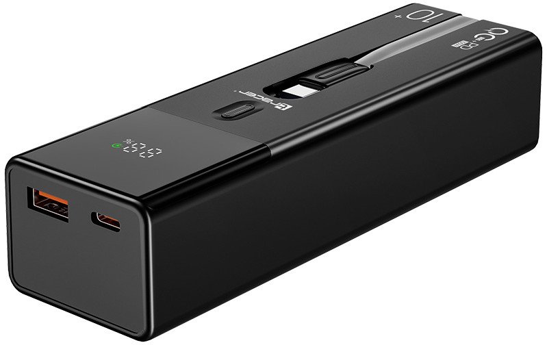 Powerbank Tracer Quant, 10000mAh, 100W PD QC, црн