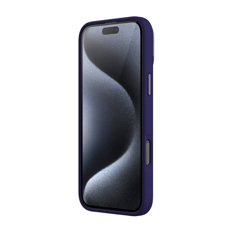 Mbulesë telefoni Nillkin Classic Liquid Silicone për iPhone 16 Pro Max, MagSafe, me mbrojtje kamere, vjollcë