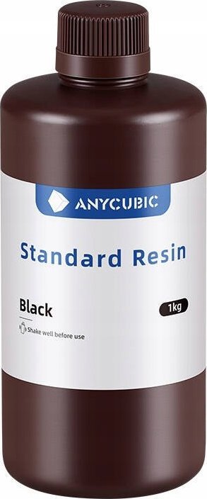 Rrëshirë 3D ANYCUBIC Standard Resin, 1kg, e zezë