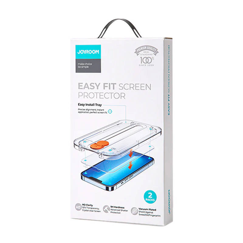 Xham mbrojtës Joyroom Knight JR-H11 për iPhone 14 Plus, 9H, komplet montimi, transparent