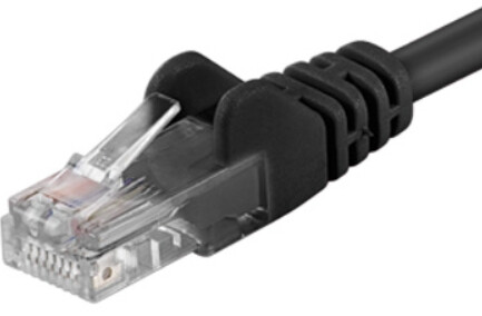 Kabllo PremiumCord Patch UTP RJ45-RJ45 niveli 5e, 7m, e zezë