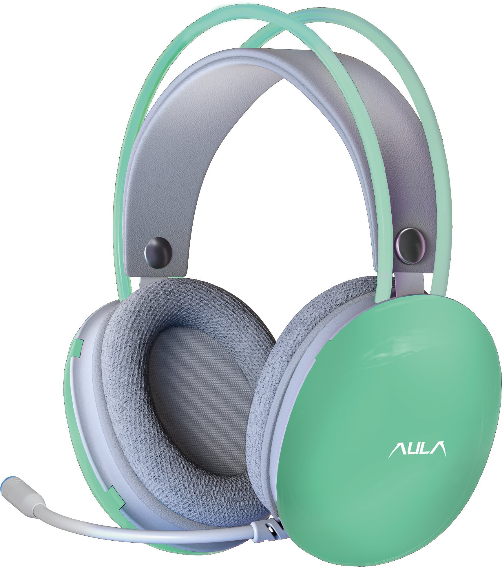 Kufje gaming Aula S505, RGB, USB, të gjelbra