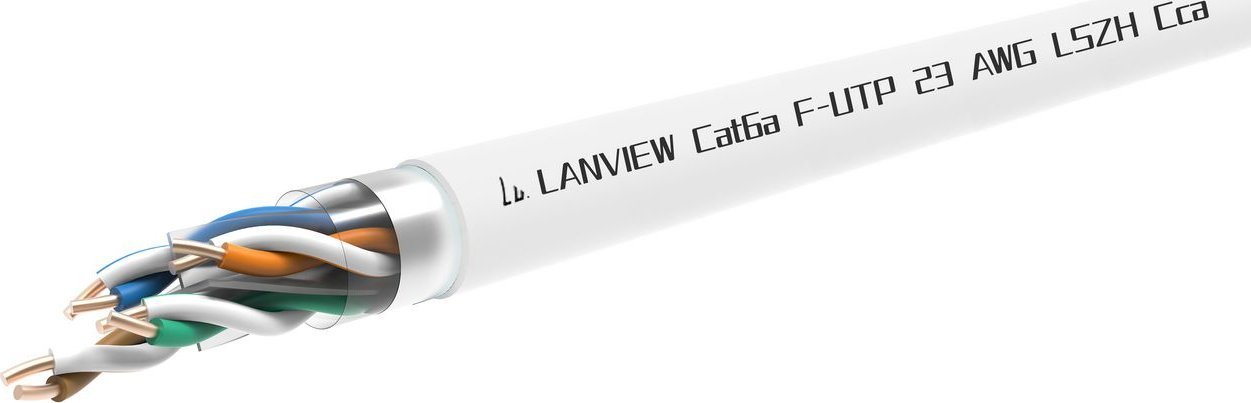 Kabllo rrjeti Lanview LVN122164, Cat6a U-FTP, LSZH, gri