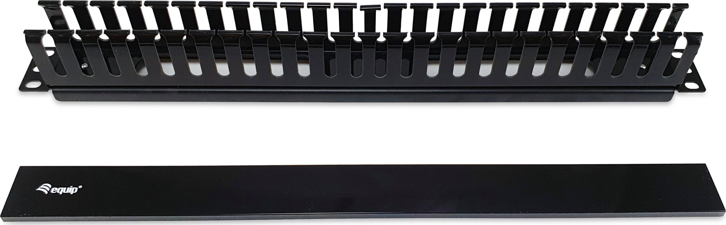 Panel menaxhimi kabllosh Equip 19", për rack, i zi