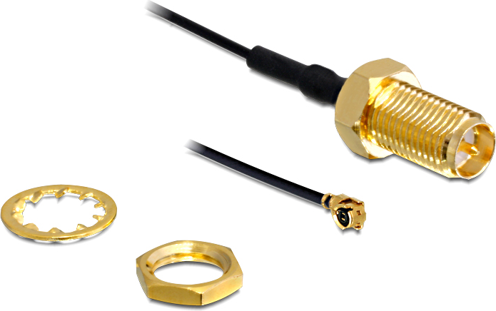 Kabllo lidhëse DeLock I-PEX - RP-SMA, 0.2m