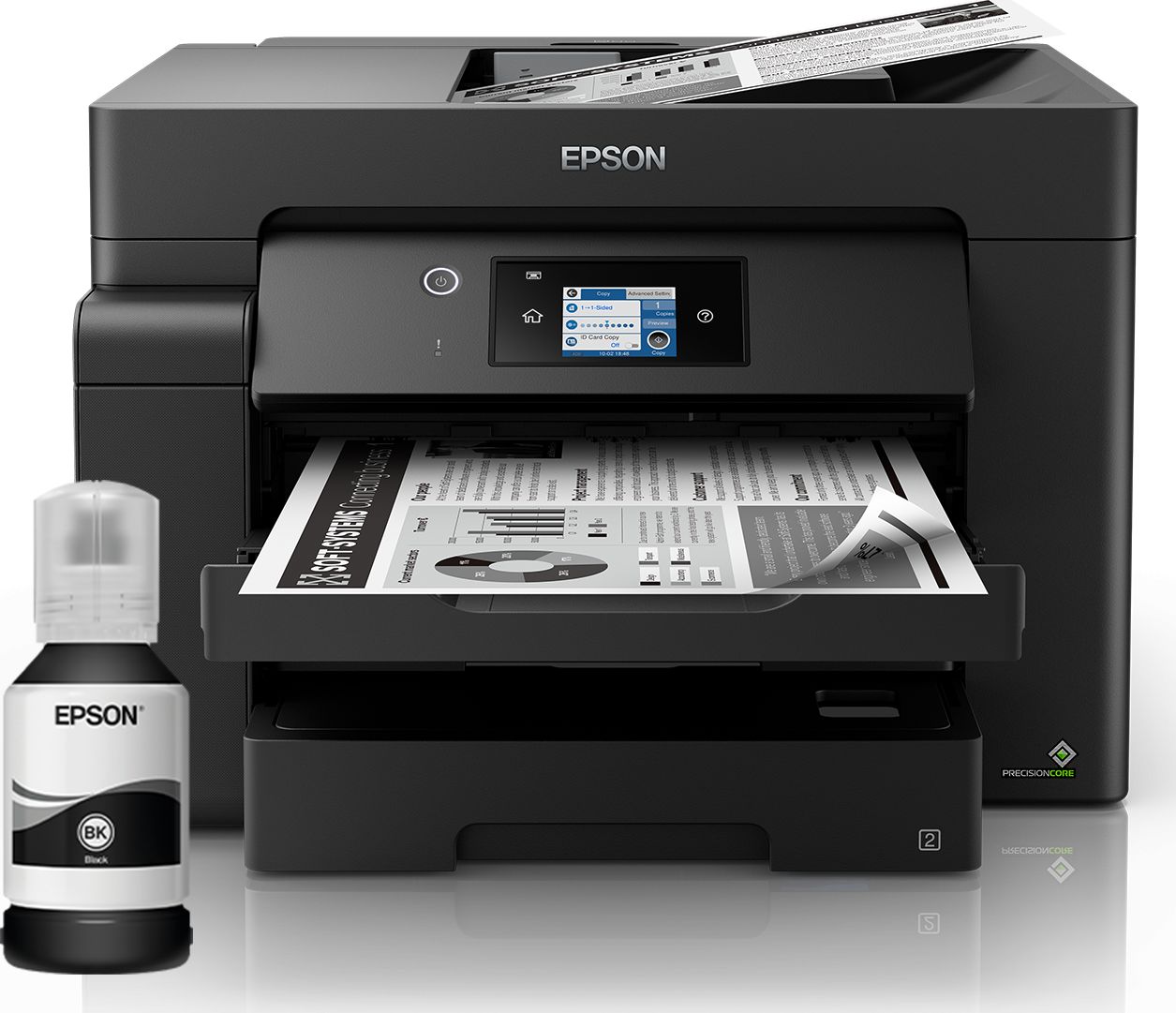 Printer multifunksional Epson EcoTank M15140, A3, Wi-Fi, bardhezi