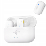 Бежичен лавалиерски микрофон Luucco Minipods K2, 2.4GHz, Type C, бел