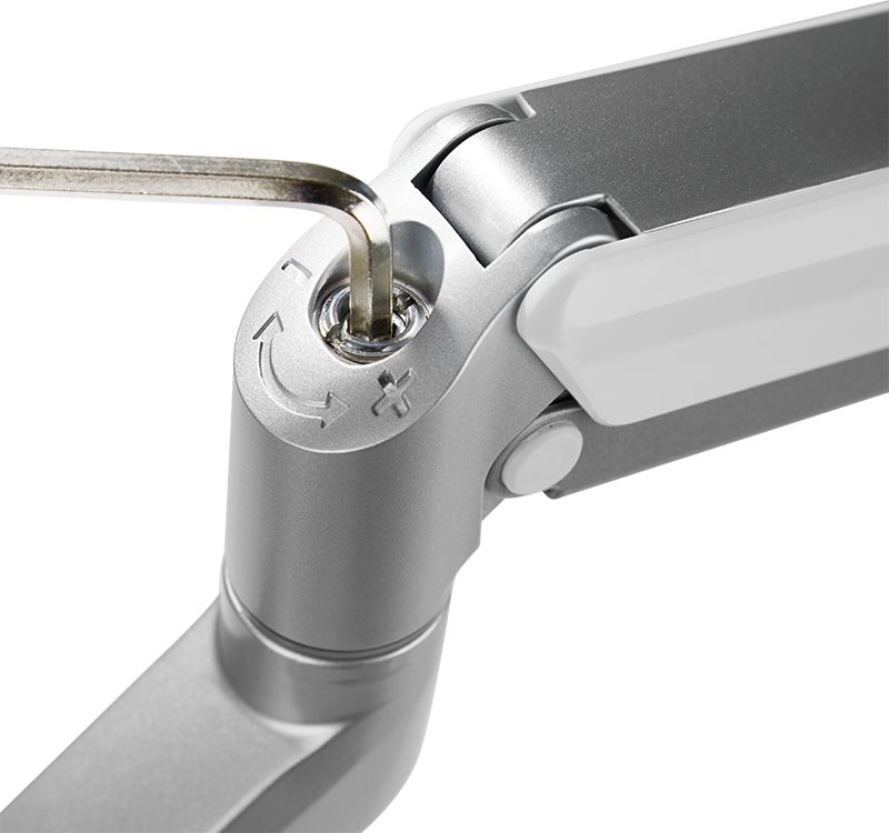 Mbajtëse monitori LogiLink BP0089, për 2 monitorë 32", tavoline, argjendi