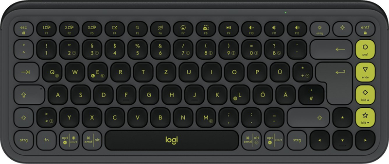 Tastierë Logitech POP Keys, Bluetooth, layout gjerman QWERTZ, grafit