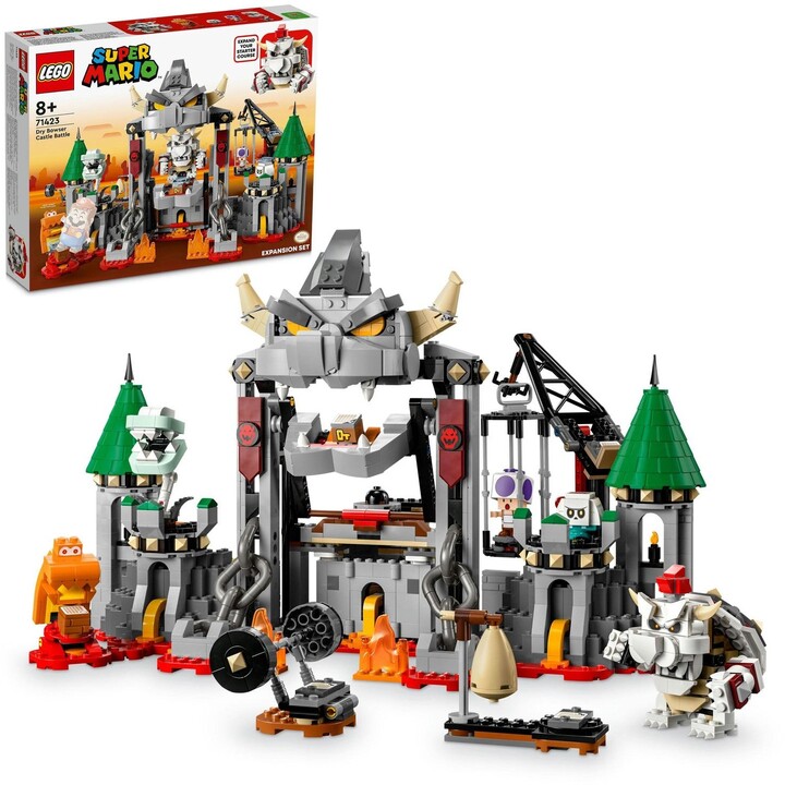Set LEGO® Super Mario™ 71423 Dry Bowser's Castle Fight - Expansion