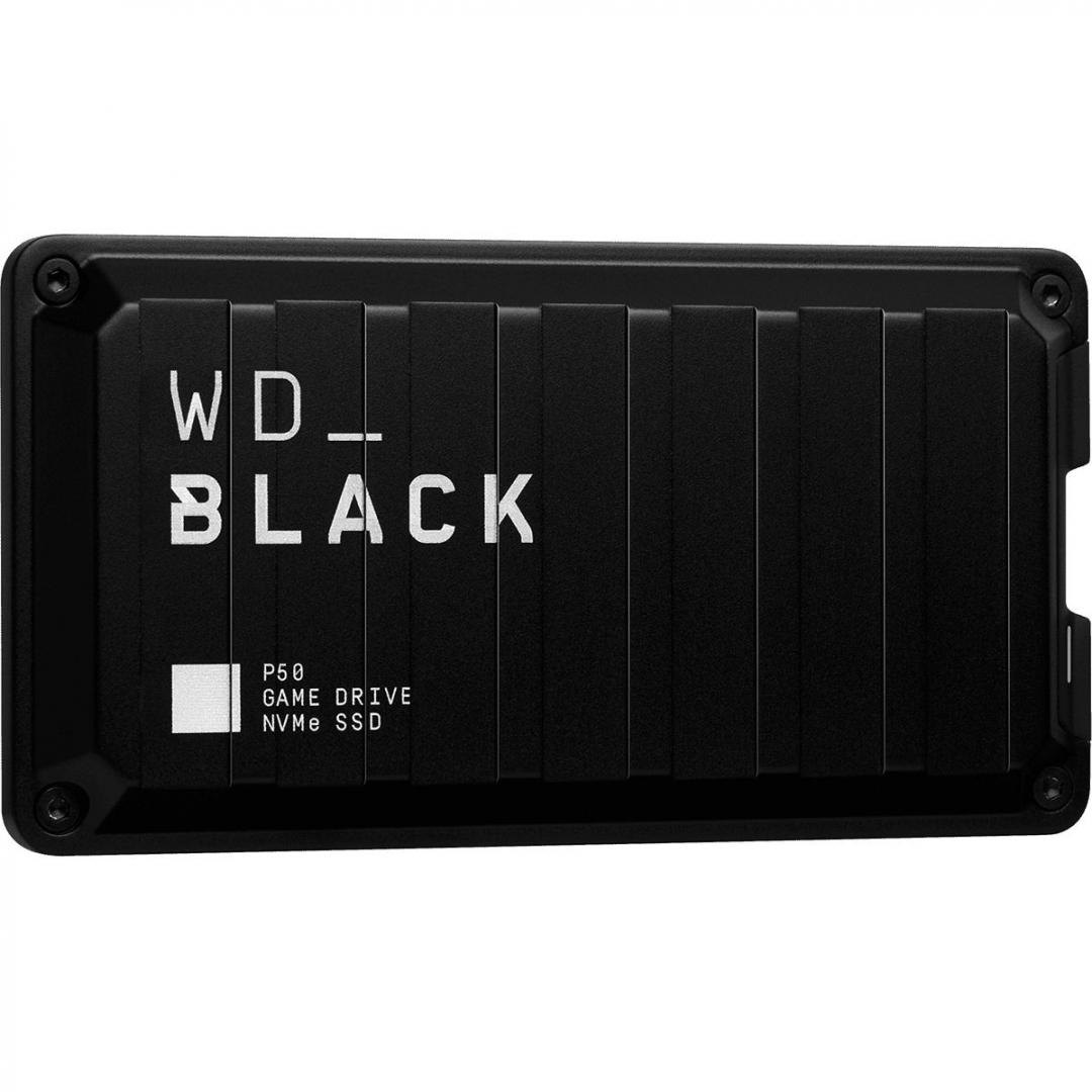 SSD portabël WD Black P50 Game Drive, 1TB, USB 3.2, i zi