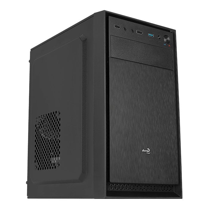 Kasë Aerocool CS104, Mini ITX/Micro ATX, 167/286mm, USB 3.0/2.0, e zezë