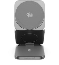Karikues wireless CubeNest Qi2.2 SQ312 Ultra, 3 në 1, 35W, gri