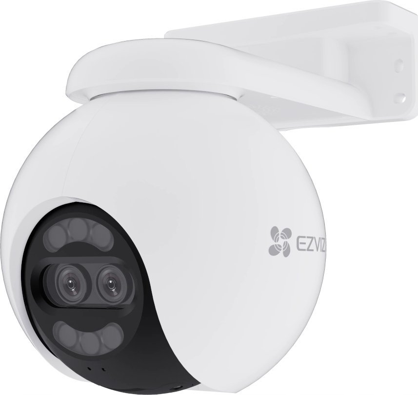 Kamerë sigurie Ezviz H80x Dual, 4K, Wi-Fi dhe Ethernet, IP65, e bardhë