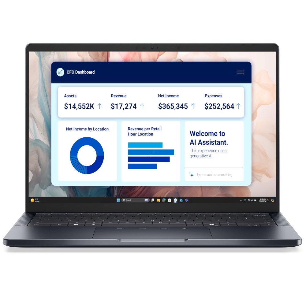 Laptop Dell Pro 14 Premium PA14250, 14.0" FHD+, Ultra 5 236V, 16GB LPDDR5X, 512GB SSD, Arc Graphics, i hirtë