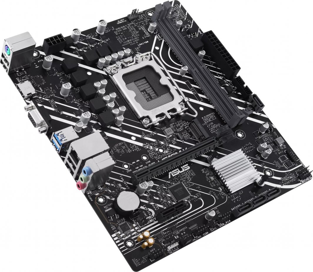 Pllakë amë Asus PRIME H610M-K, PCIe 4.0, DDR5, e zezë