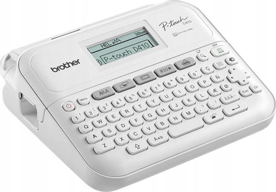 Уред за етикетирање Brother P-touch D410, десктоп, компактен, сив