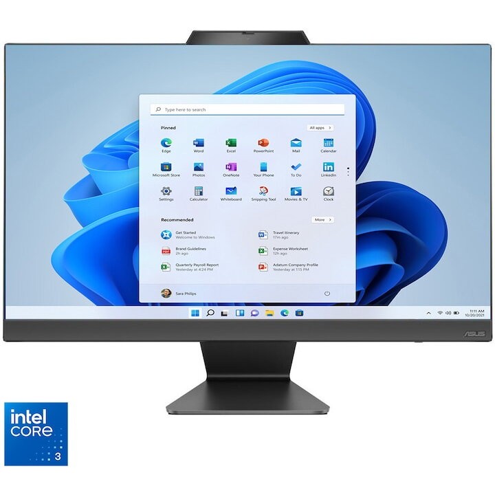 Kompjuter All in One ASUS ExpertCenter E3 E3402WVAK, 23.8", Intel Core i3, 8GB RAM, 512GB SSD, i zi