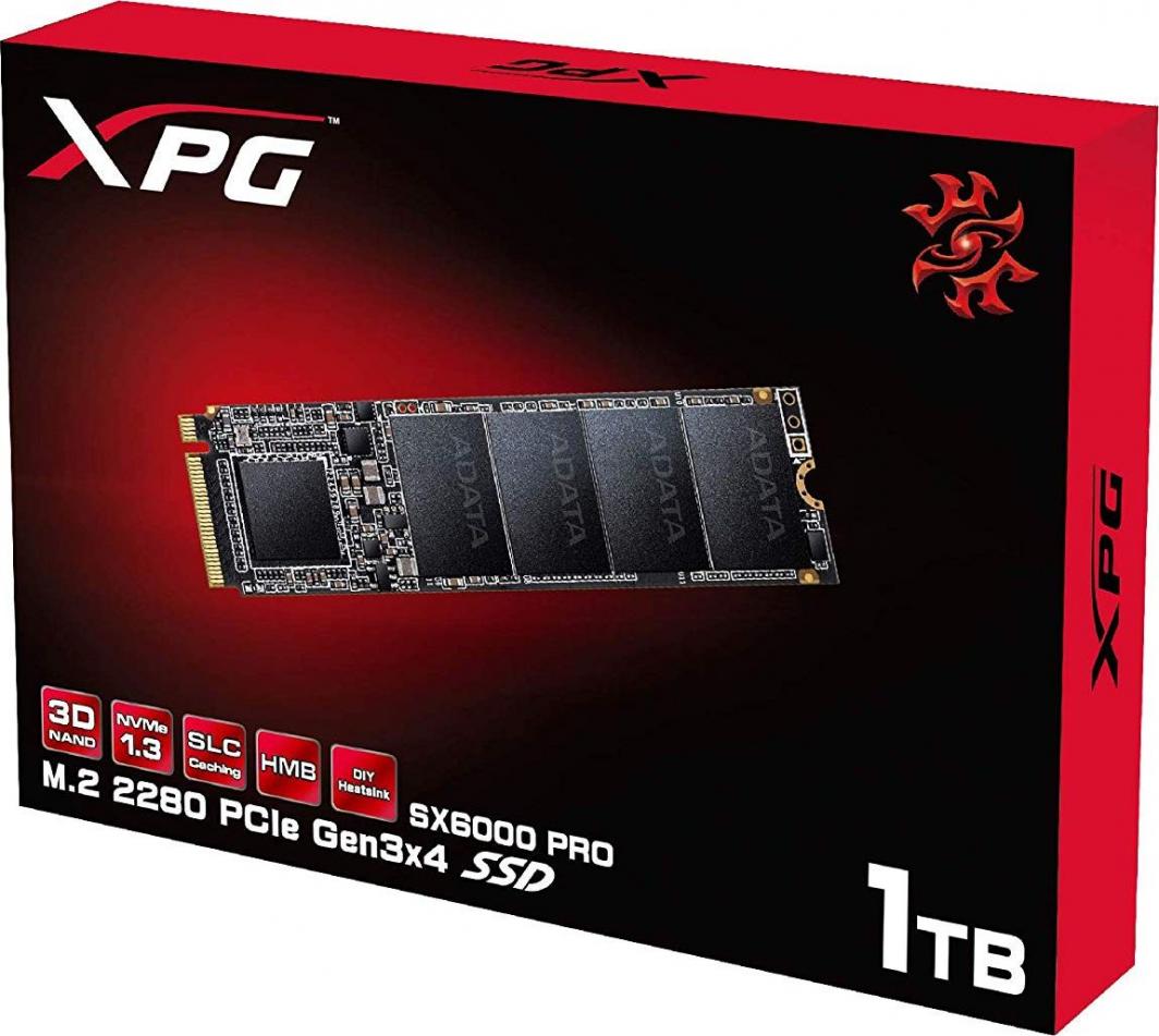 Disk SSD ADATA XPG SX6000 Pro, 1 TB M.2 2280 PCI-E, x4 Gen3 NVMe