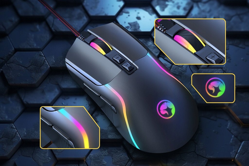 Maus gaming Marvo Scorpion M292 Capo 20, RGB, programues, i zi