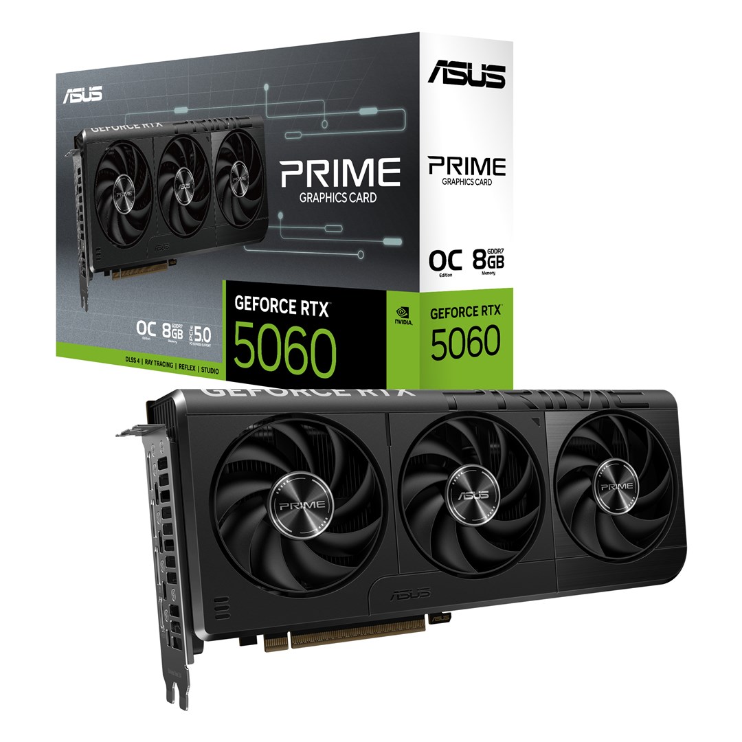 Kartelë grafike ASUS Prime GeForce RTX 5060 OC 8 GB