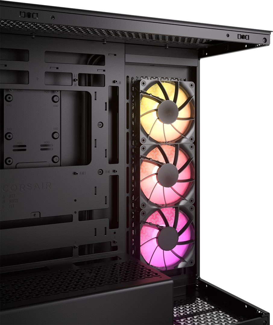 Kuti kompjuteri Corsair 3500X Mid Tower, ARGB, e zezë