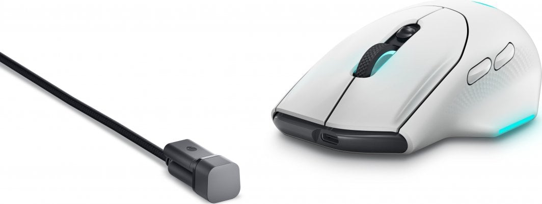 Maus Dell Alienware AW620M, i bardhë