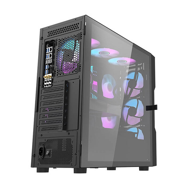 Kuti kompjuteri Darkflash DK431 Mesh, ATX, xham i temperuar, e zezë