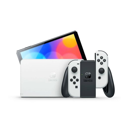 Game Console Nintendo Switch (OLED) White - 64GB (incl. Super Mario Kart 8 Deluxe)