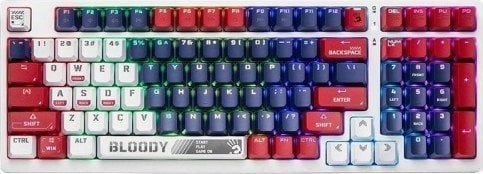 Tastierë A4Tech, me kabllo, e bardhë