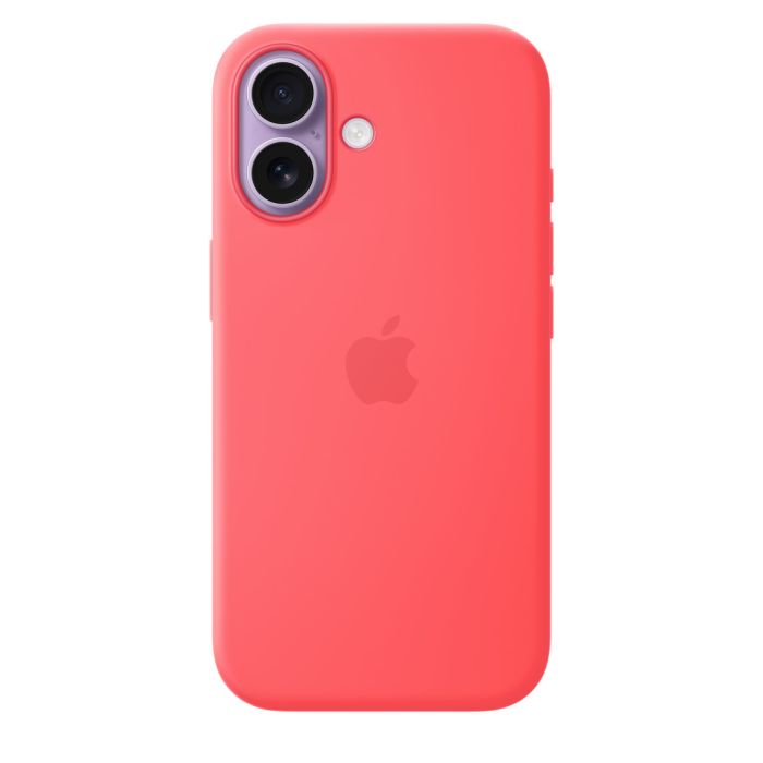 Apple iPhone 17 Silicone Case with MagSafe, Bright Guava (SEASONAL) 3