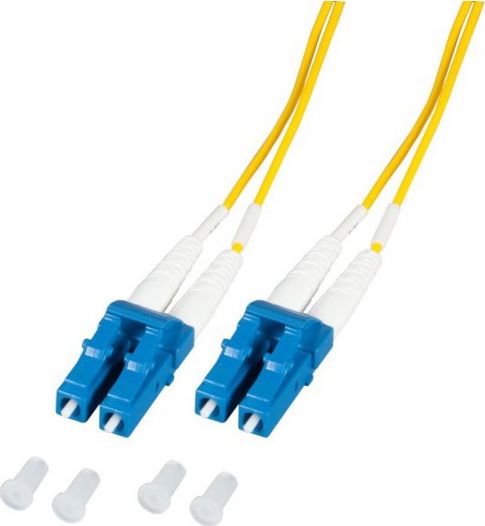 Kabllo fibër optike EFB Elektronik O0350.2-1.2, 2m, 2x LC OS2, e verdhë