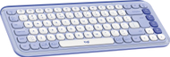 Tastierë Logitech POP Keys, Bluetooth, kompakte, lejla dhe e bardhë