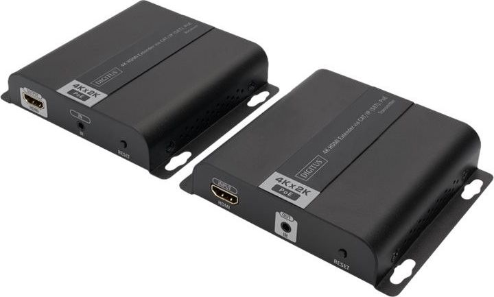 Sistem transmetimi HDMI Digitus Extender, IP Cat 5 7, 120m, 4K UHD