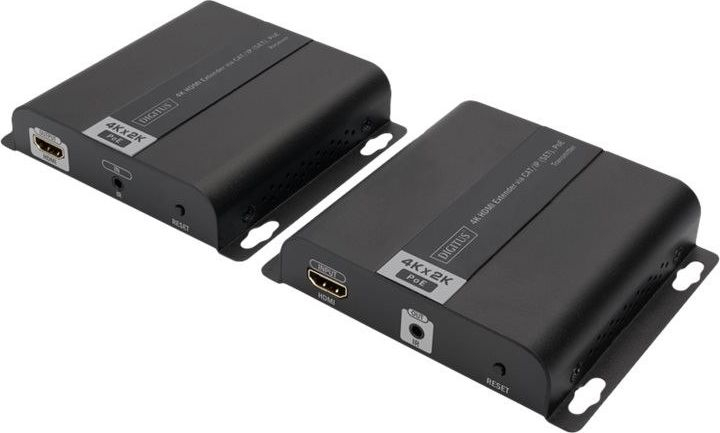Sistem transmetimi HDMI Digitus Extender, IP Cat 5 7, 120m, 4K UHD