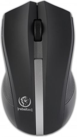 Maus Rebeltec Galaxy, wireless, USB, i zi dhe i argjendtë