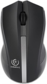 Maus Rebeltec Galaxy, wireless, USB, i zi dhe i argjendtë
