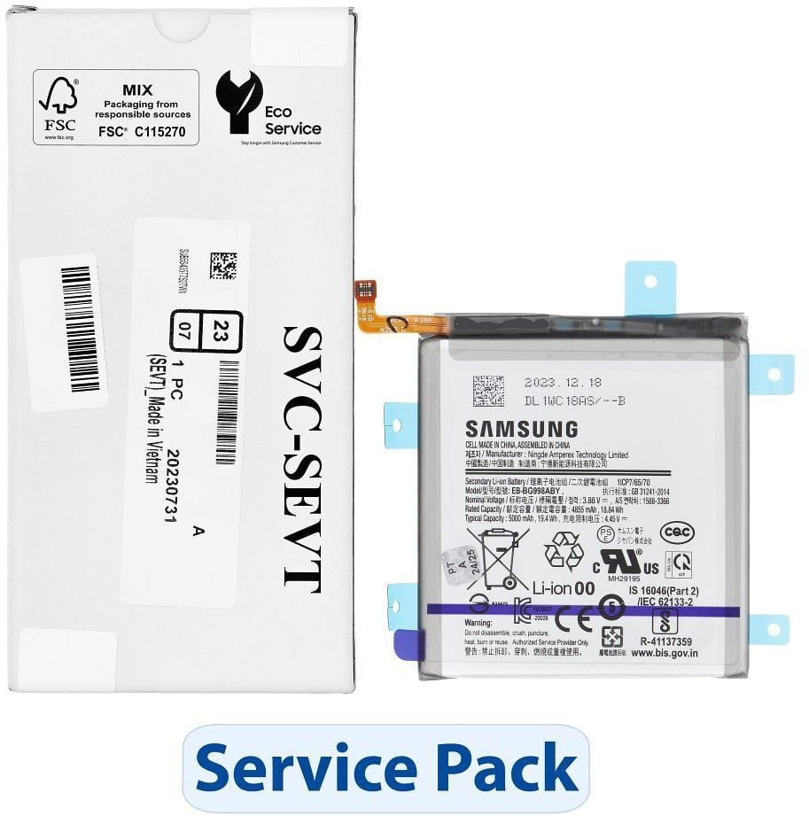 Bateri Samsung EB-BG998ABY, për Galaxy S21 Ultra 5G G998B