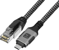 Kabëll rrjeti Techly ICOC U3C-RJ45-010, USB-C në RJ45, CAT6, 1m