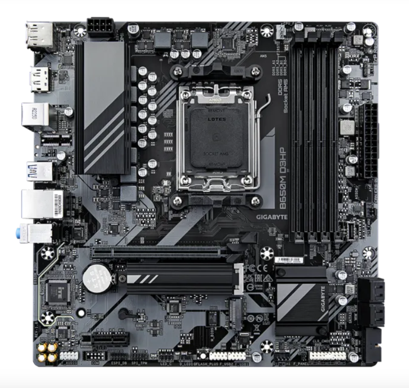 Pllakë amë Gigabyte B650M D3HP, AMD AM5, DDR5, e zezë