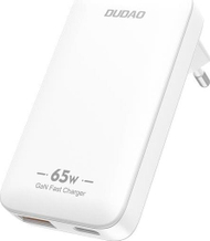 Ngarkues muri Dudao GaN A65Q, 65W, USB A USB C PD, i bardhë