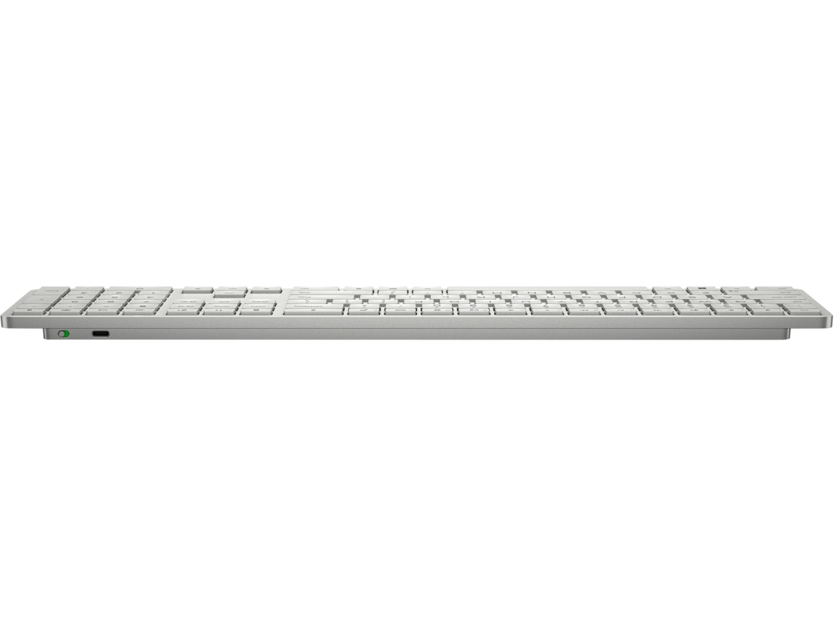 Tastierë wireless HP 970, butona të programueshëm, e bardhë