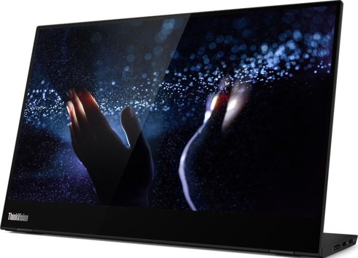 Monitor portativ Lenovo ThinkVision M14t, 14" Full HD, me prekje, i zi